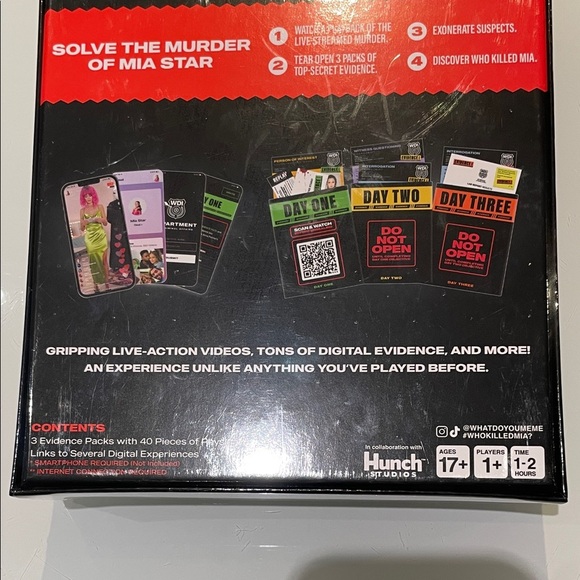 *NEW* Who Killed Mia? A Digitally Immersive Murder Mystery Card Game - Picture 7 of 14